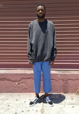 90S CLASSIC SKATER SPORTSWEAR FADED BLACK SWEATSHIRT XXL