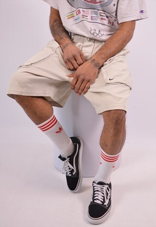 NIKE MENS VINTAGE SHORTS XL GREY 90S