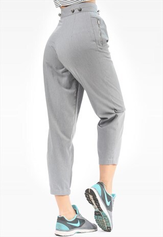 TAPERED RETRO MOM TROUSERS