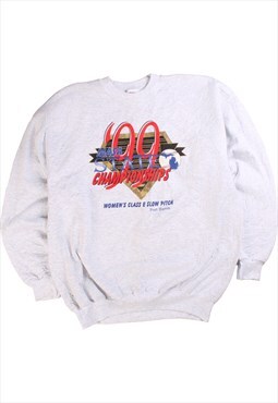 Vintage 90's Hanes Sweatshirt 99 State Championship