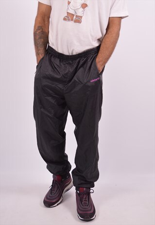 VINTAGE ADIDAS TRACKSUIT TROUSERS BLACK