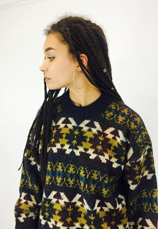 VINTAGE CHUNKY KNITTED JUMPER