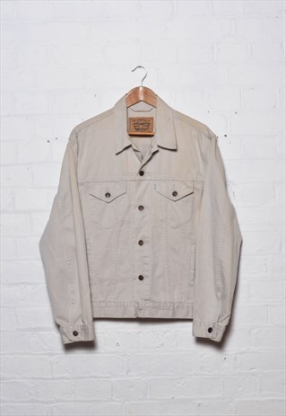 levis beige denim jacket
