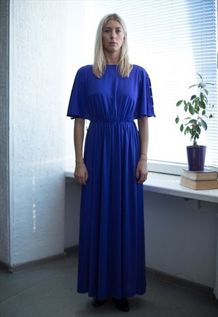 VINTAGE 80'S PURPLE MAXI DRESS