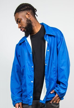 VINTAGE BLUE 90'S NYLON COACH JACKET