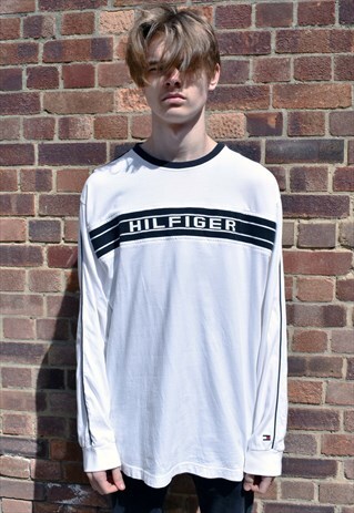 VINTAGE 90S TOMMY JEANS HILFIGER LONG SLEEVE T-SHIRT