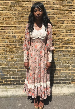 1970'S BOHO MAXI DRESS