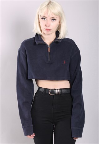 VINTAGE POLO RALPH LAUREN REWORKED CROPPED SWEATSHIRT