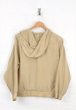 Vintage Silk Jacket Beige Ladies Small