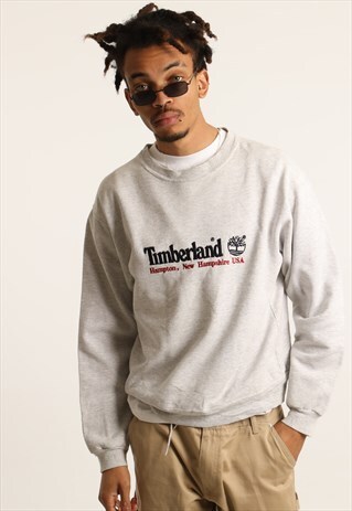 VINTAGE TIMBERLAND EMBROIDERED SPELLOUT SWEATSHIRT