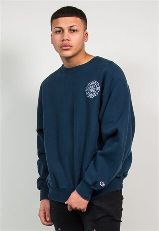 CHAMPION REVERSE WEAVE SWEATSHIRT FIRE DEPARTMENT