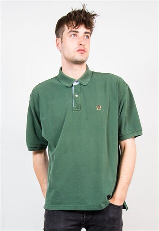 TOMMY HILFIGER GREEN POLO T-SHIRT