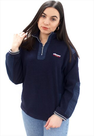 90'S RETRO BLUE FLEECE JACKET
