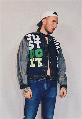 Marcado autobús Negociar NORTH Reworked Nike Reversible Inside Out Denim Jacket | OH SO HYPE | ASOS  Marketplace