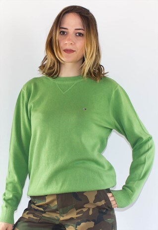 KNITTED HILFIGER COTTON SWEATSHIRT