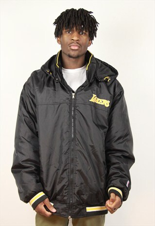 VINTAGE CHAMPION LAKERS COAT