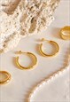 2.5CM GOLD MINIMALIST HOOP EARRINGS FOR WOMEN, THICK & LIGHT