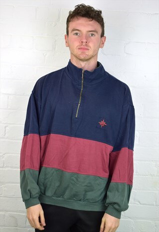 VINTAGE 90'S 1/4 ZIP SWEATSHIRT