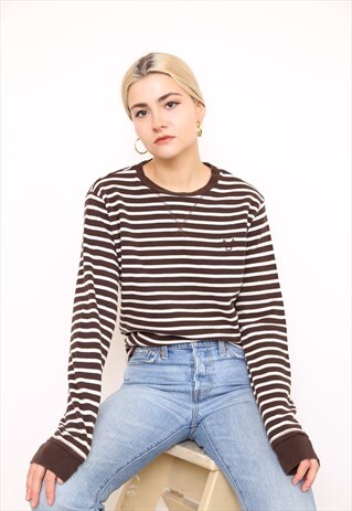VINTAGE 90S STRIPED STRIPE BRETON TOP T-SHIRT