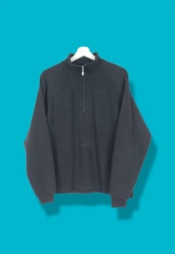 Vintage Fila Sweatshirt quarter zip in Black M
