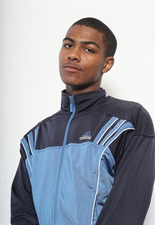 VINTAGE ADIDAS TRACK JACKET BLUE