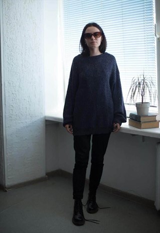 VINTAGE 80'S DEEP PURPLE JUMPER
