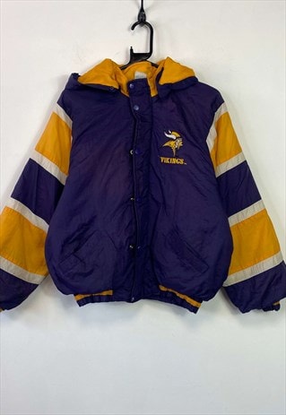 VINTAGE MINNESOTA VIKINGS BOMBER JACKET YOUTH'S LARGE NFL