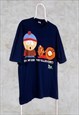 VINTAGE SOUTH PARK T-SHIRT BLUE 1998 THEY KILLED KENNY XL
