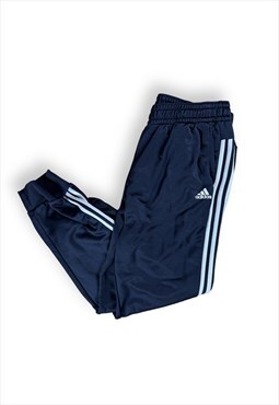 Adidas Track Pants Navy Blue Tracksuit Bottoms Striped Women