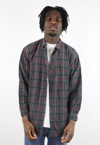 VINTAGE VALENTINO GREY CHECK SHIRT