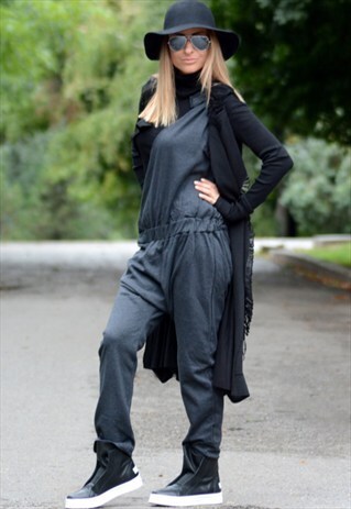 GREY OVERSIZE JUMPSUIT