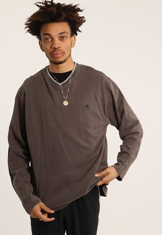 VINTAGE TIMBERLAND EMBROIDERED LOGO SWEATSHIRT