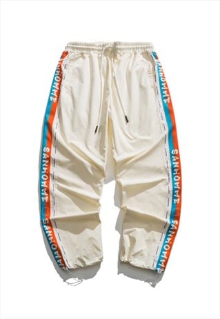 KALODIS VINTAGE STRIPED ALL-MATCH LOOSE PANTS