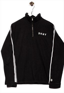 Vintage DKNY Sweatshirt Logo Print Black