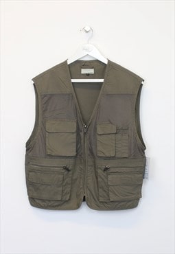 Vintage Grow Sord vest in brown. Best fits L