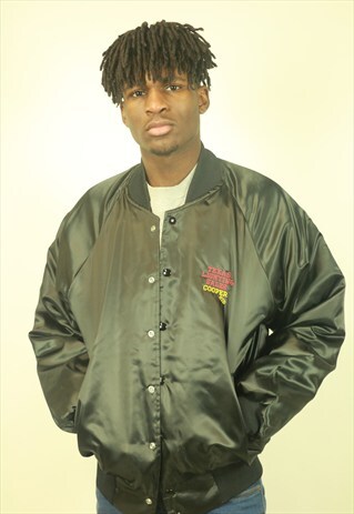 VINTAGE 90S SATIN BOMBER JACKET