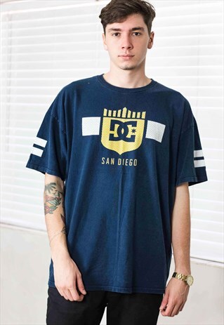 VINTAGE DC SHOE CO SKATE T-SHIRT LOGO 90S XXL 9.3