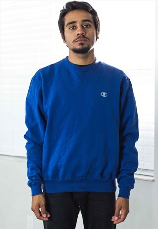 VINTAGE CHAMPION SWEATSHIRT JUMPER LOGO 90S M 15.8