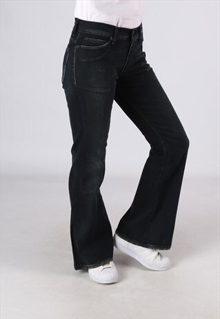 FLARED LEVIS DENIM JEANS VINTAGE UK 10 (A9DJ)