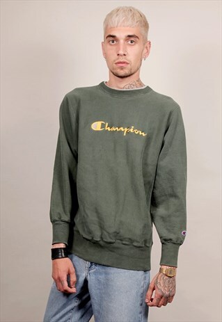VINTAGE 80'S CHAMPION PREMIUM GREEN SWEATSHIRT