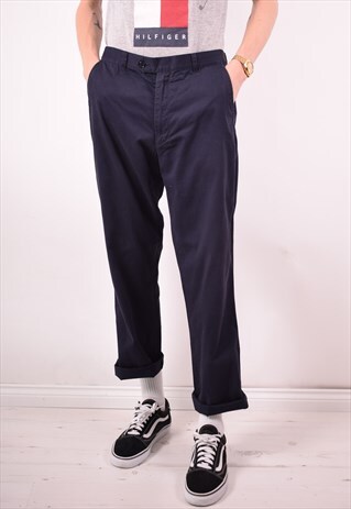 MISSONI MENS VINTAGE TROUSERS W36 L31 BLUE 90S