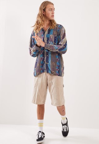 VINTAGE PATTERNED FESTIVAL LONG SLEEVE SHIRT