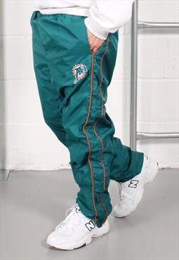 Vintage NFL Dolphins Trackies Green Windbreaker Jogger Small