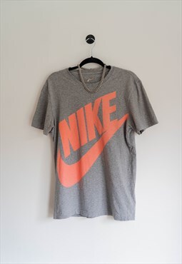 Unisex Vintage Nike Grey & Orange Short Sleeve T-Shirt