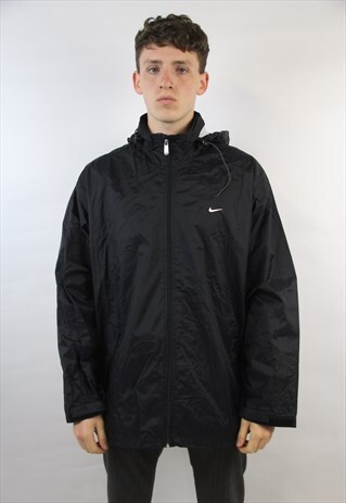 VINTAGE NIKE BLACK SPORTS JACKET