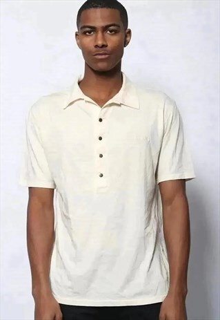 VINTAGE FERRE LOGO POLO SHIRT YELLOW