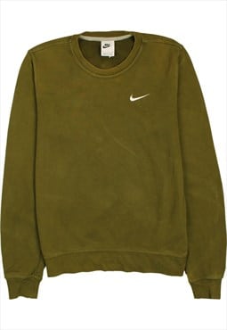 Vintage 90's Nike Sweatshirt Swoosh Crew Neck Green Small