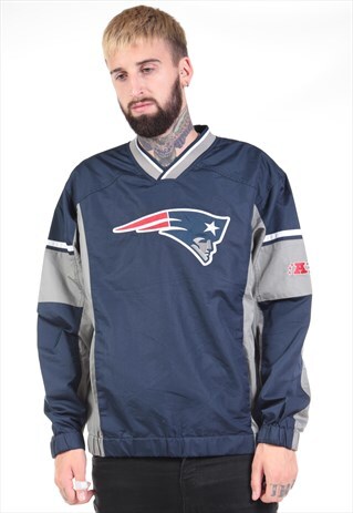 VINTAGE NEW ENGLAND PATRIOTS PULL OVER WINDCHEATER