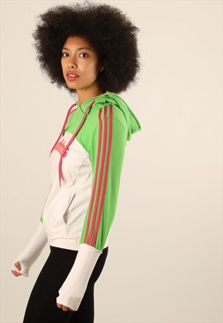 VINTAGE ADIDAS APPLIQUE SPELLOUT HOODIE