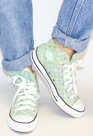 RETRO GREEN CHECK CONVERSE